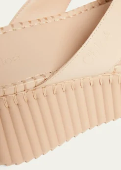 ChloeNama Platform Leather Thong Sandals