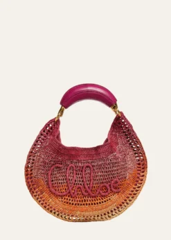 ChloeOmbre Banana Tote Bag in Viscose Raffia