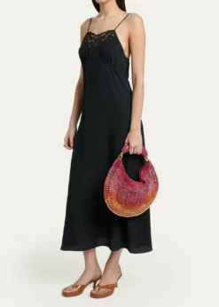 ChloeOmbre Banana Tote Bag in Viscose Raffia