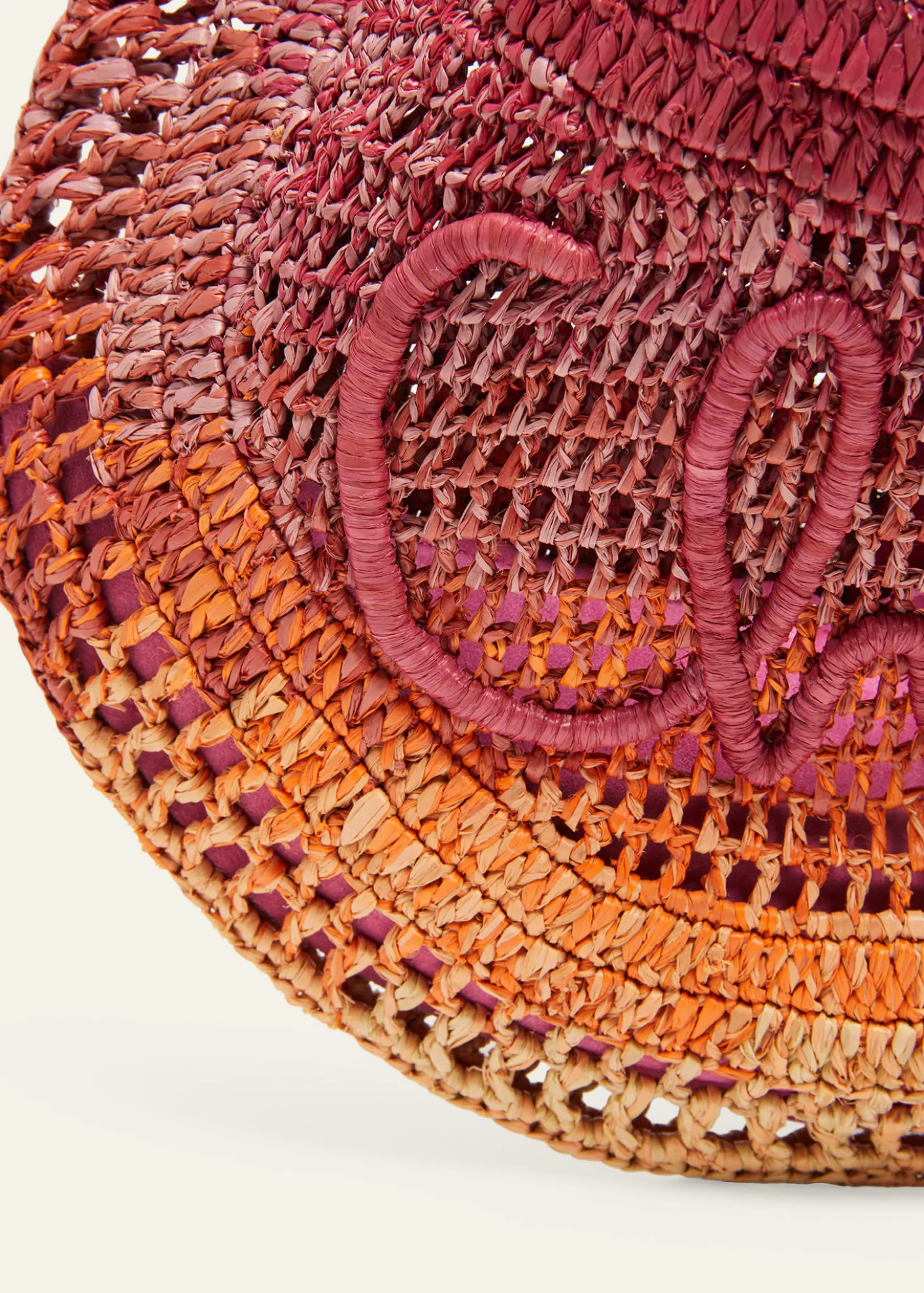 ChloeOmbre Banana Tote Bag in Viscose Raffia