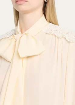 ChloeOrganic Silk Crepe De Chine Blouse