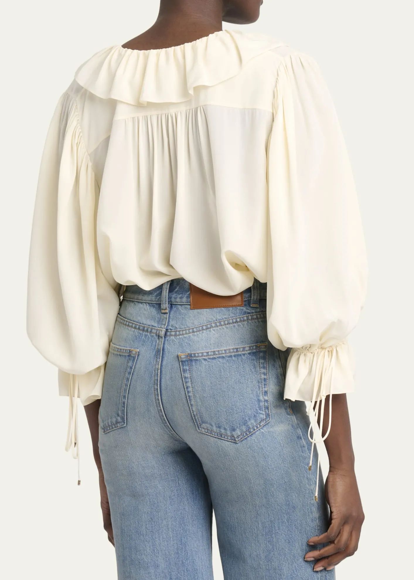 ChloeOrganic Silk Crepe De Chine Top