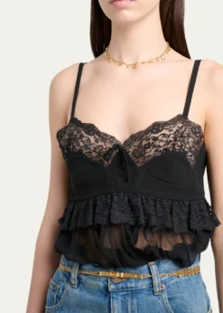 ChloeOrganic Silk Crepe De Chine Top