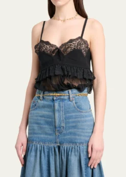 ChloeOrganic Silk Crepe De Chine Top