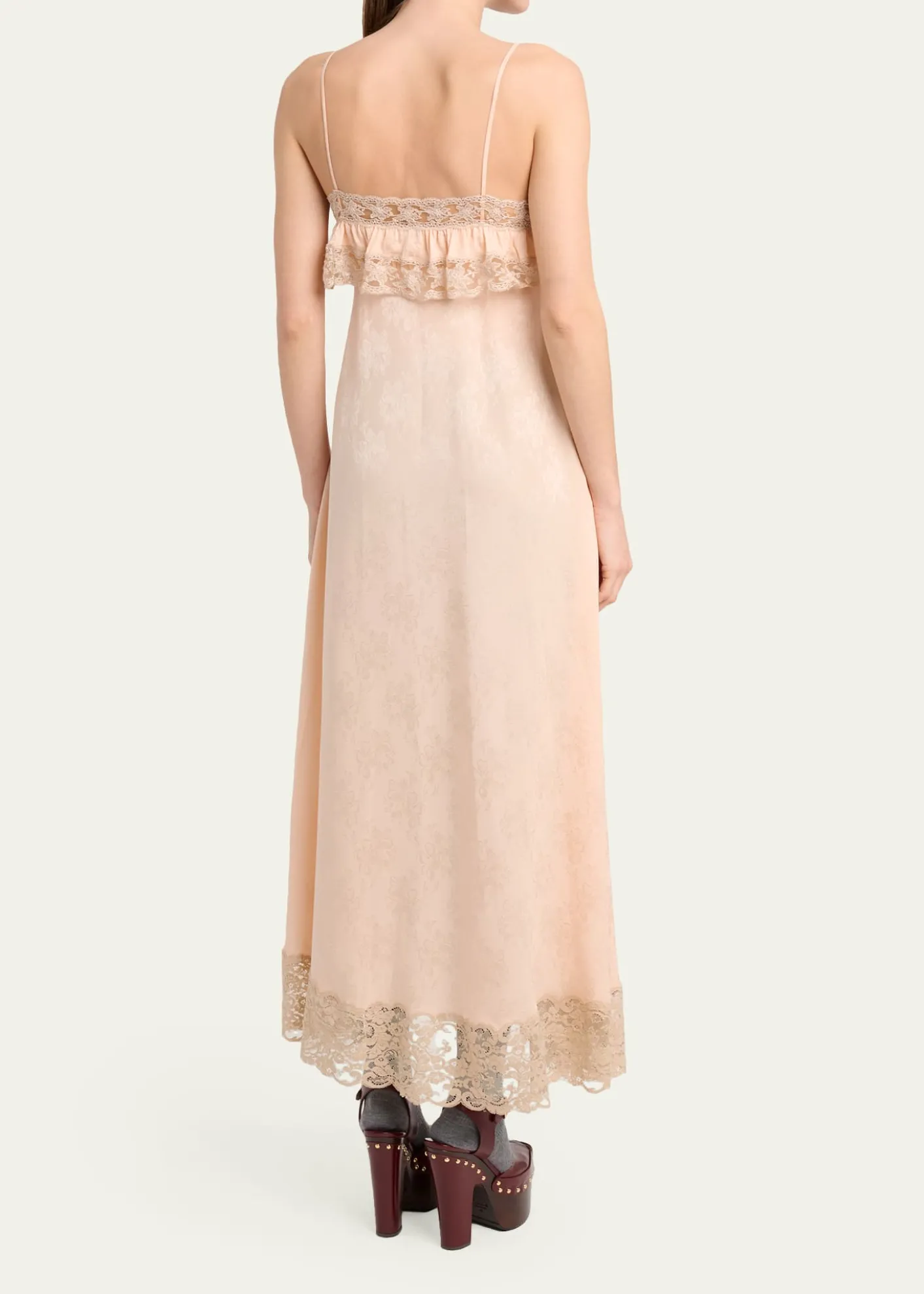 ChloeOrganic Silk Ornemental Jacquard Dress