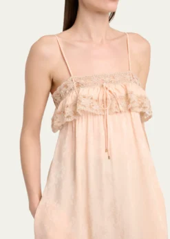 ChloeOrganic Silk Ornemental Jacquard Dress