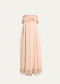 ChloeOrganic Silk Ornemental Jacquard Dress
