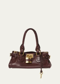 ChloePaddington Padlock Shoulder Bag in Leather
