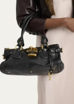 ChloePaddington Padlock Shoulder Bag in Leather