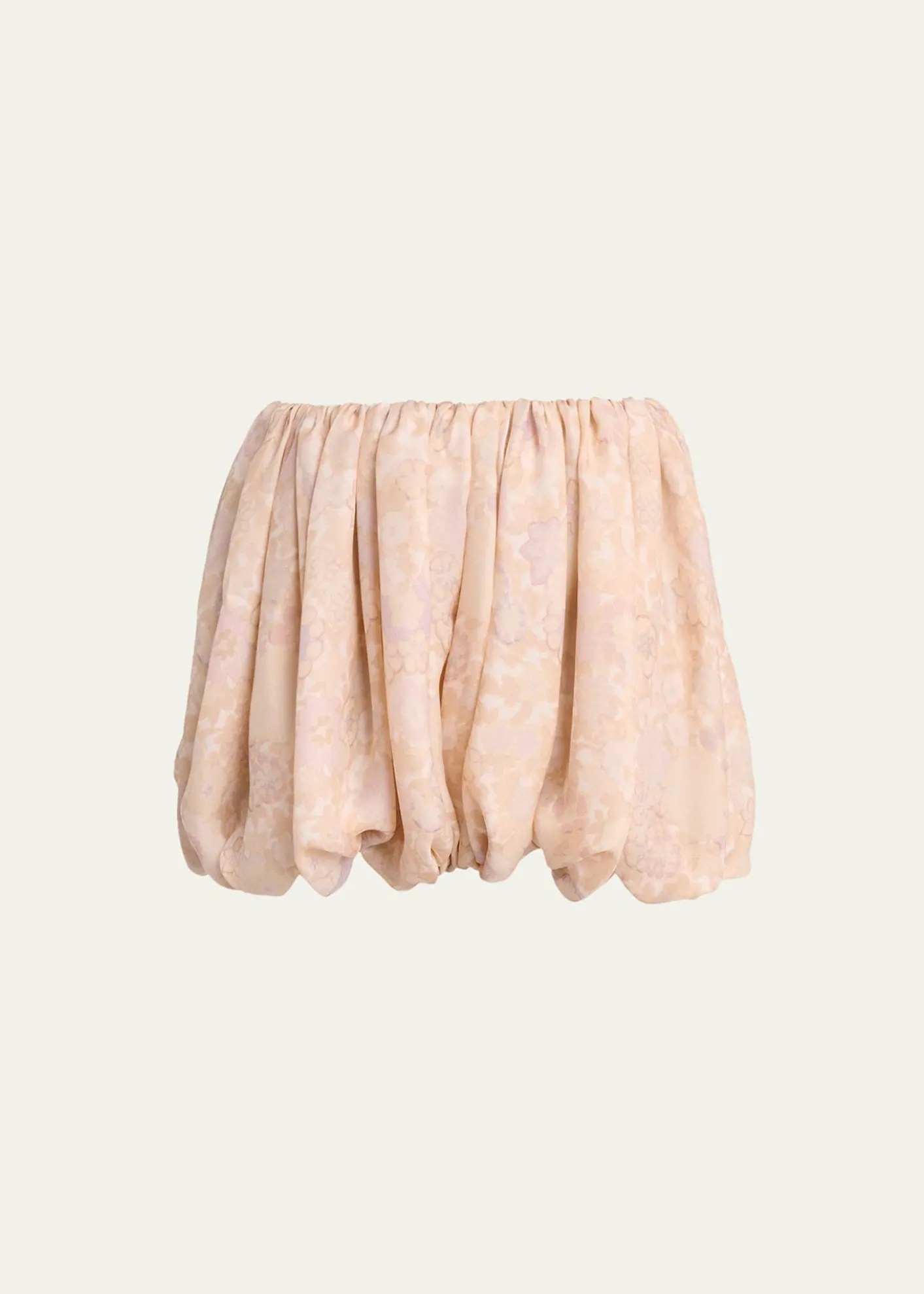 ChloePainted Flowers Silk Shorts