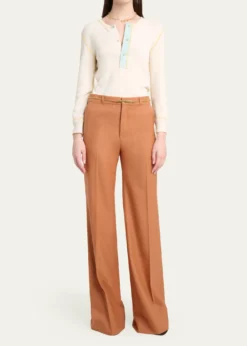 ChloeRibbed Cotton Jersey Top