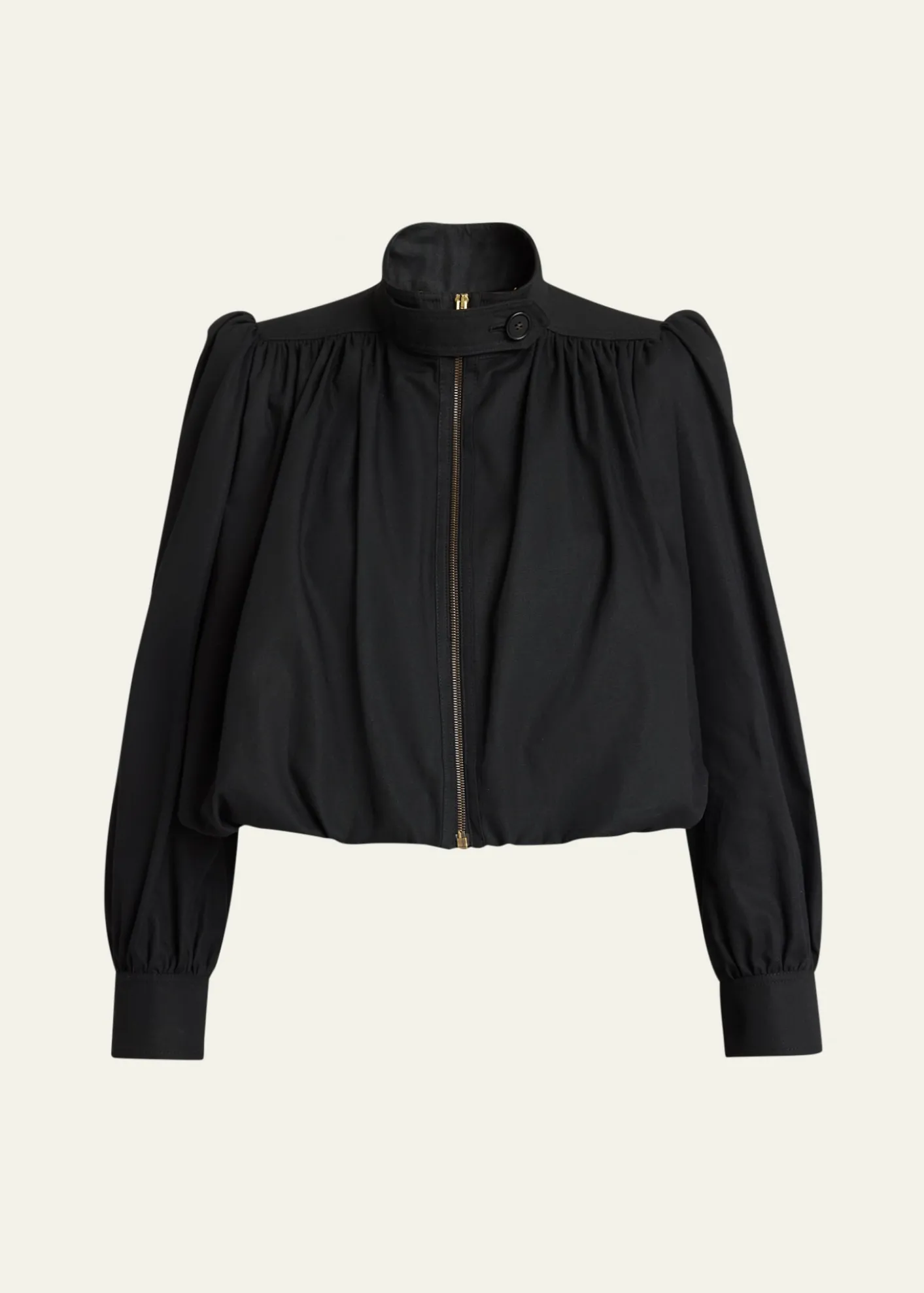 ChloeShirred Canvas Jacket