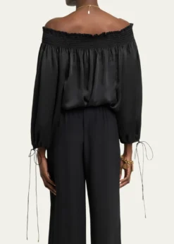 ChloeSilk Off-The-Shoulder Top