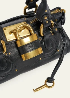 ChloeSmall Paddington Padlock Shoulder Bag in Leather