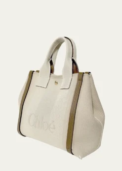 ChloeSmall Tote Bag in Jacquard Canvas