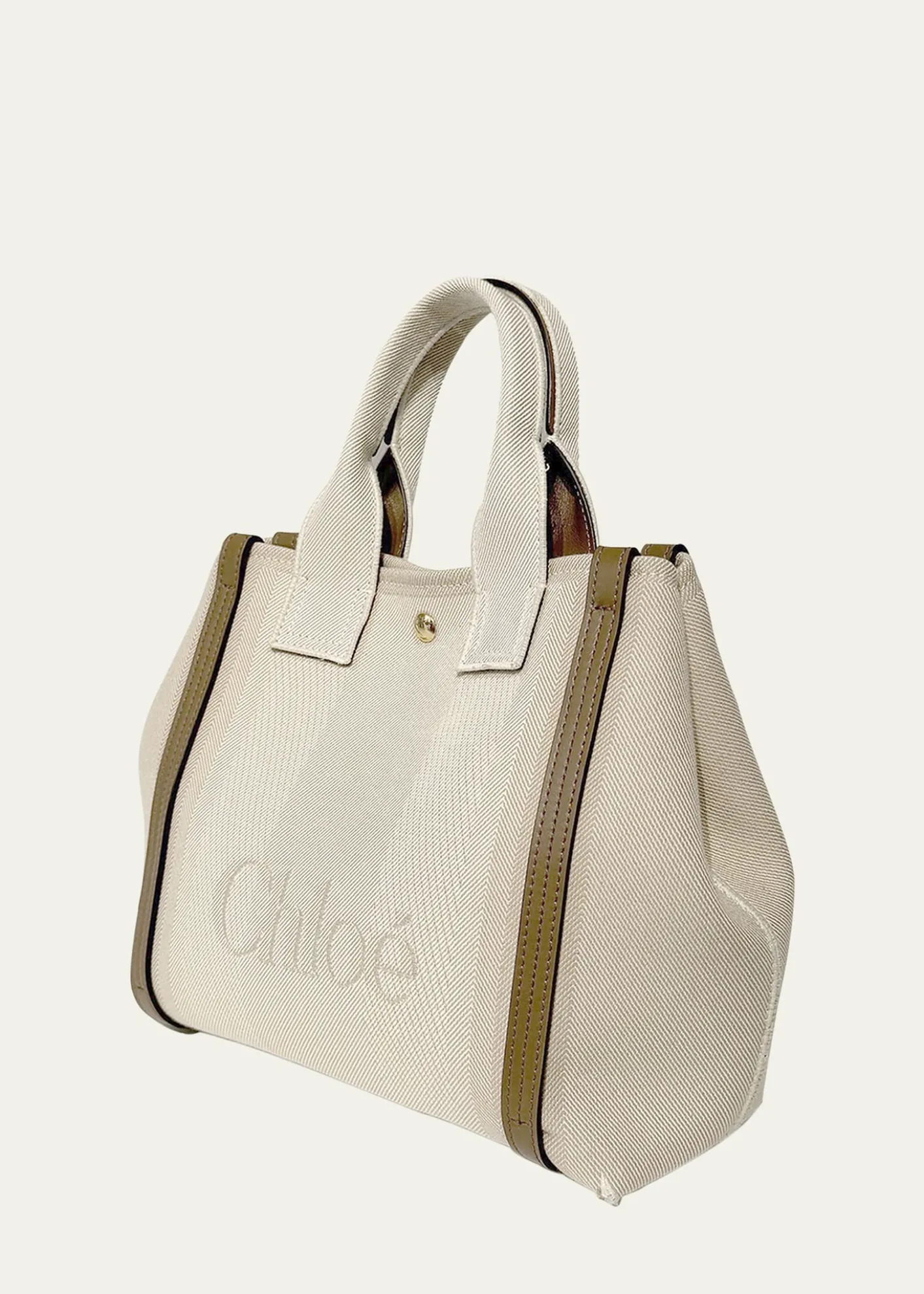 ChloeSmall Tote Bag in Jacquard Canvas