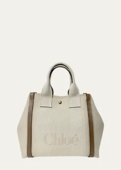 ChloeSmall Tote Bag in Jacquard Canvas