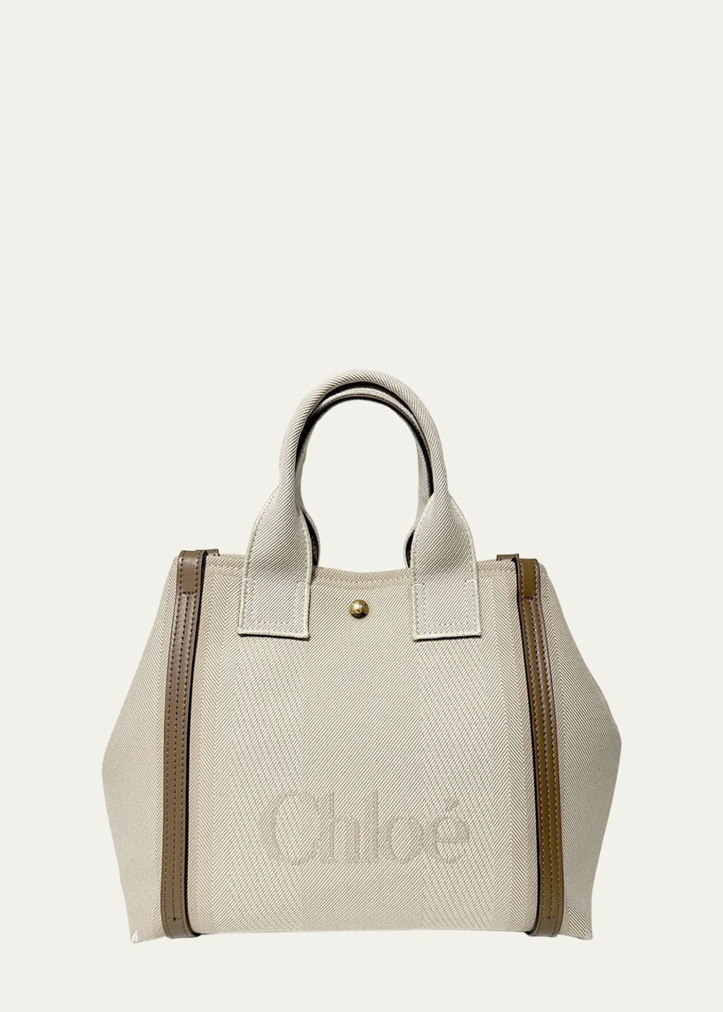 ChloeSmall Tote Bag in Jacquard Canvas
