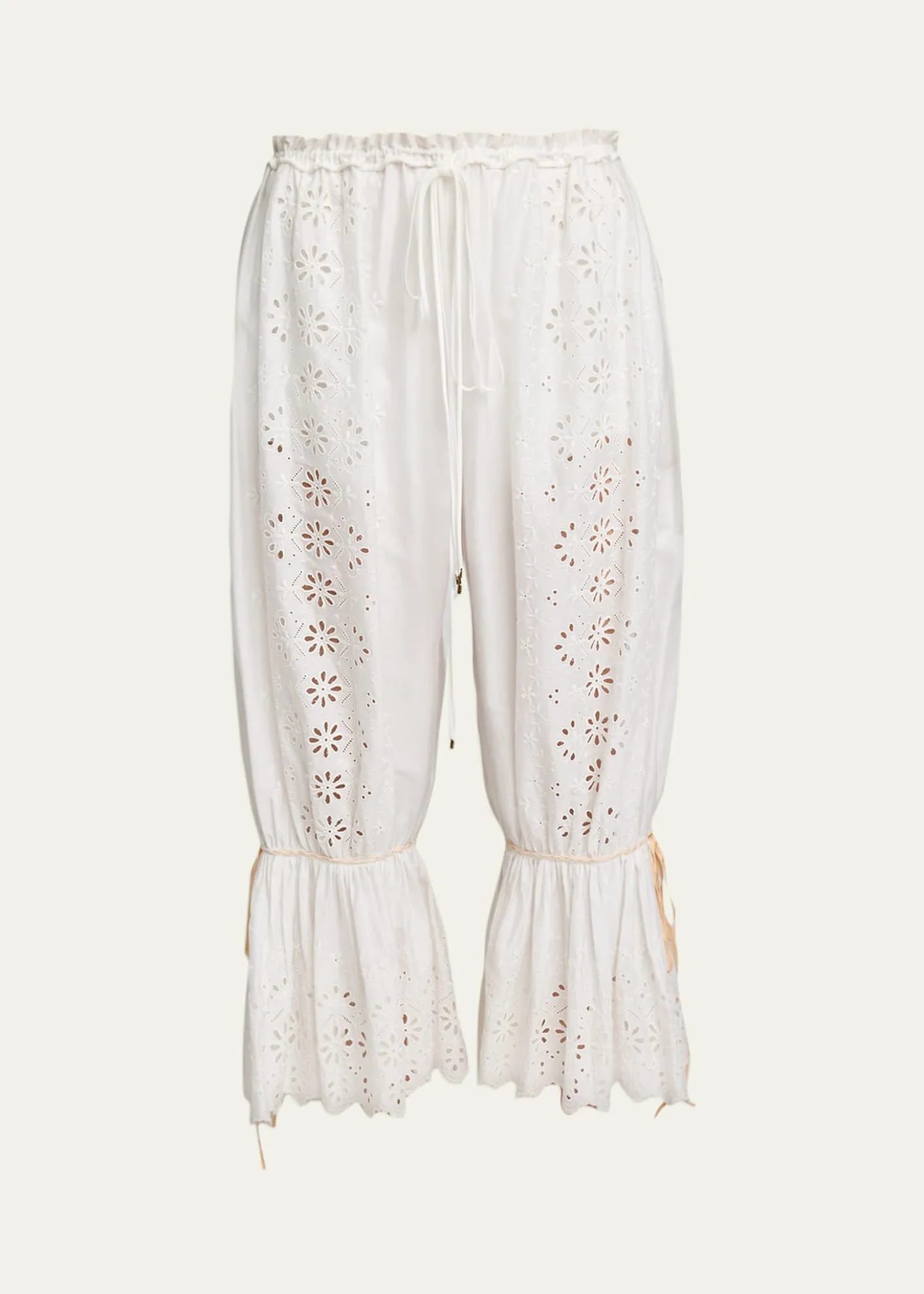 ChloeSoft Cotton Eyelet Pants
