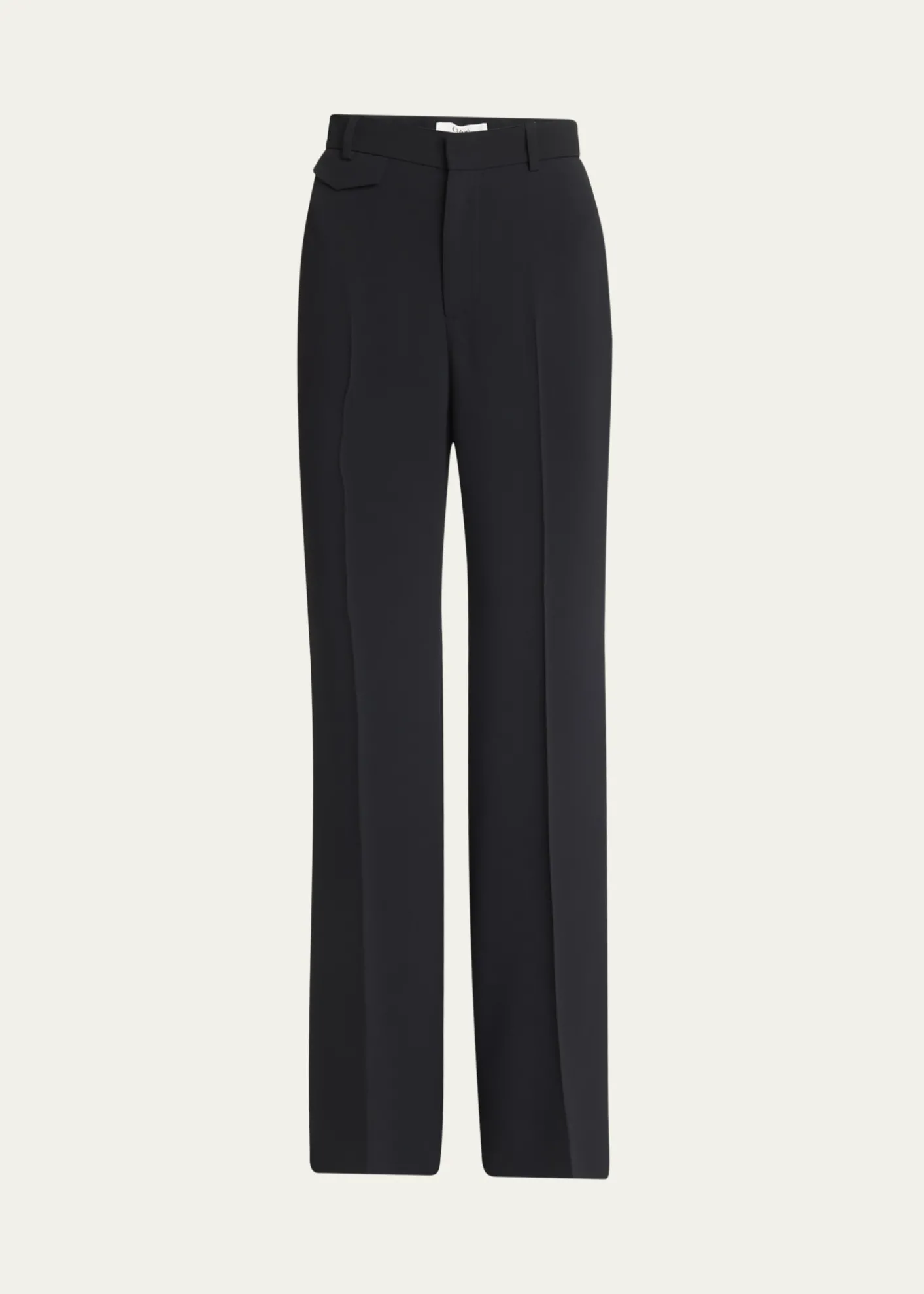 ChloeSoft Crepe Wide-Leg Pants