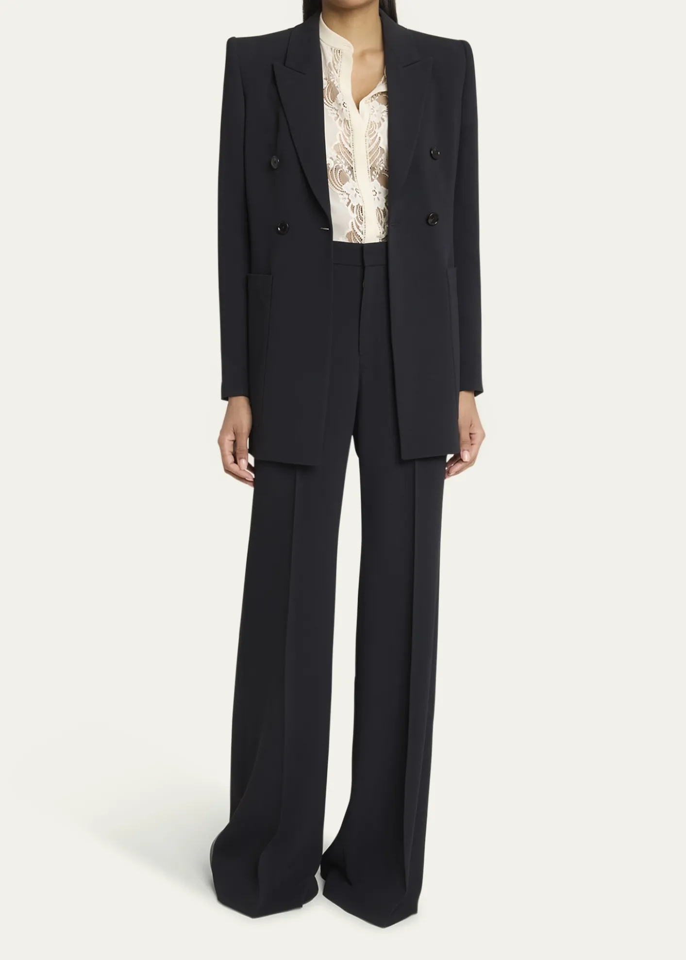ChloeSoft Crepe Wide-Leg Pants