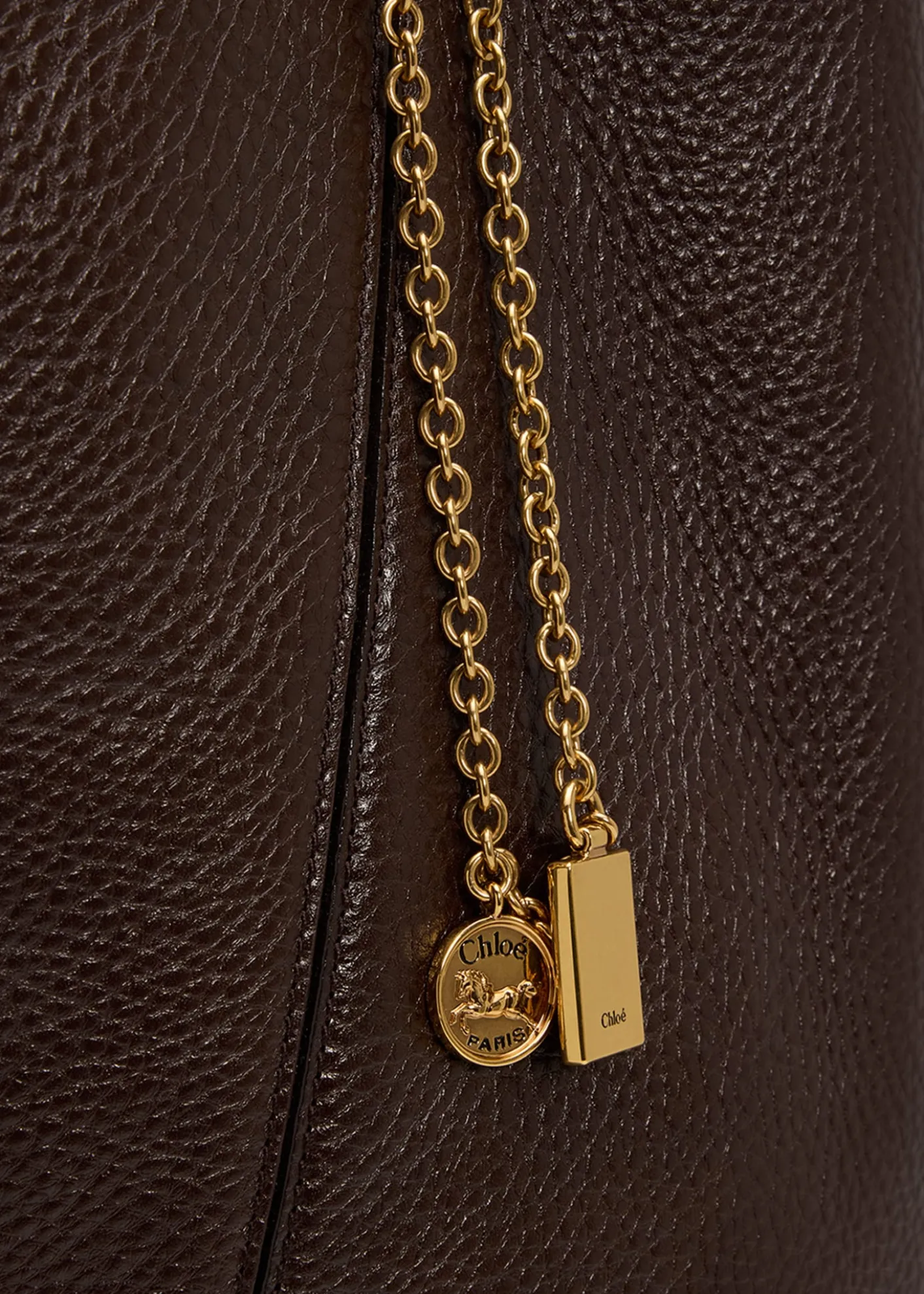 ChloeSpin Grained Leather Tote Bag