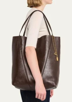 ChloeSpin Grained Leather Tote Bag