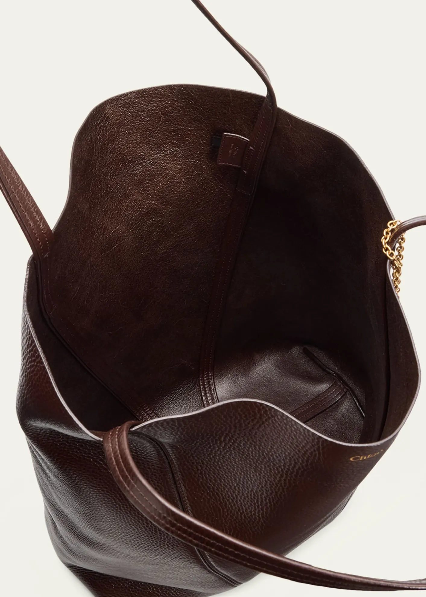 ChloeSpin Grained Leather Tote Bag