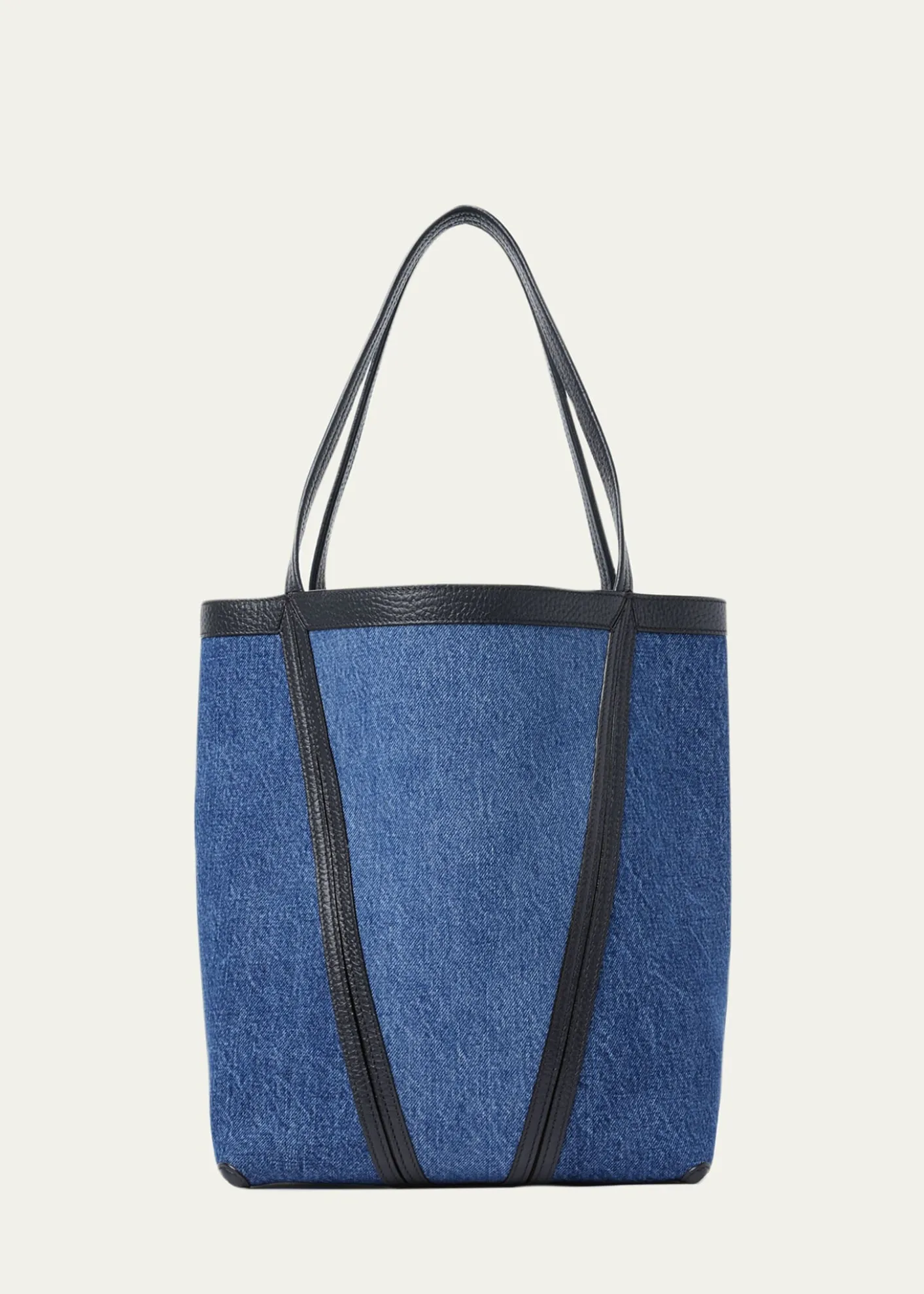 ChloeSpin Medium Tote Bag in Cotton Denim