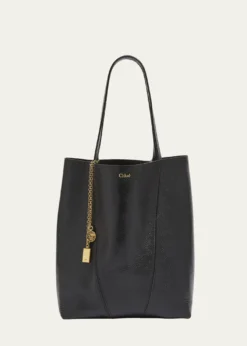 ChloeSpin Medium Tote Bag in Leather