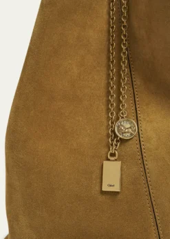 ChloeSpin Medium Tote Bag in Suede
