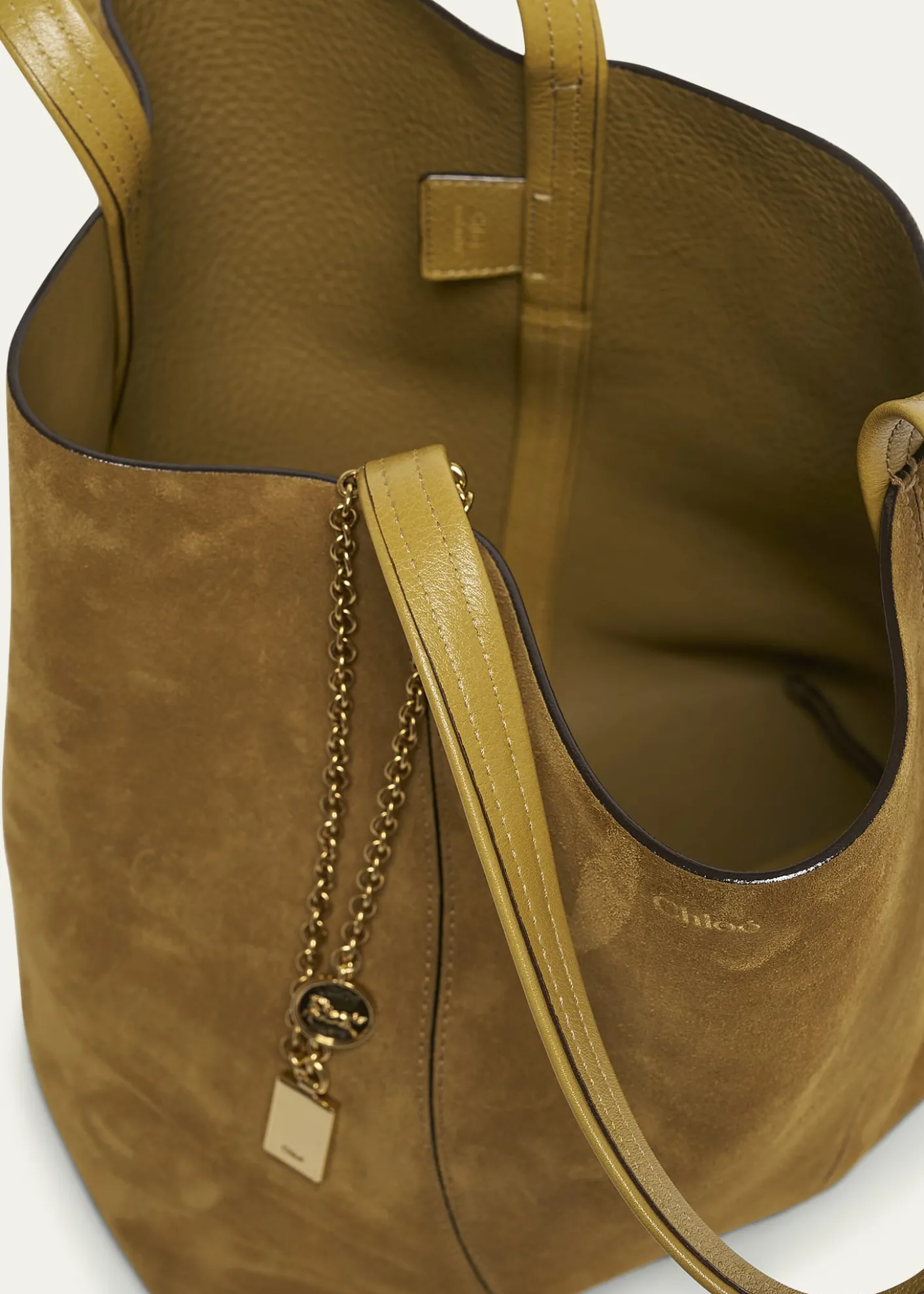 ChloeSpin Medium Tote Bag in Suede