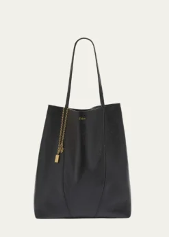 ChloeSpin North-South Tote Bag in Leather