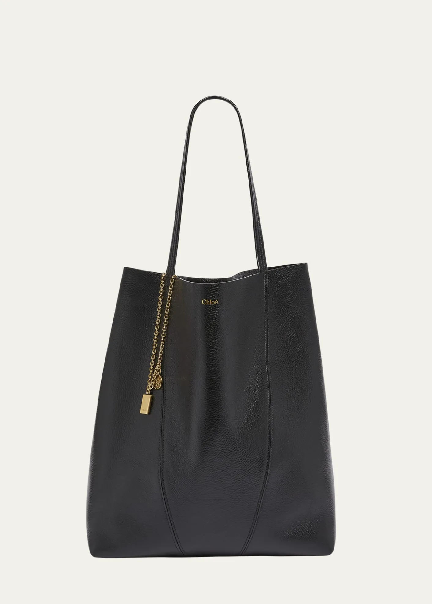 ChloeSpin North-South Tote Bag in Leather