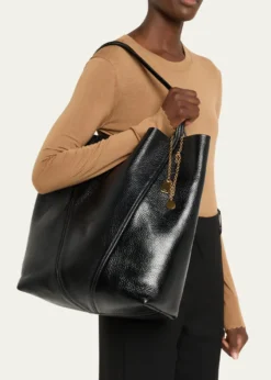 ChloeSpin North-South Tote Bag in Leather