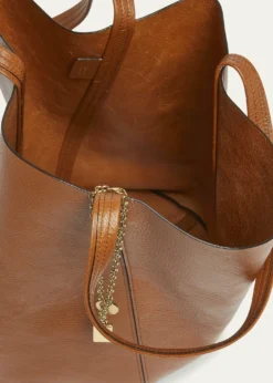 ChloeSpin North-South Tote Bag in Leather