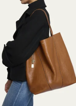 ChloeSpin North-South Tote Bag in Leather