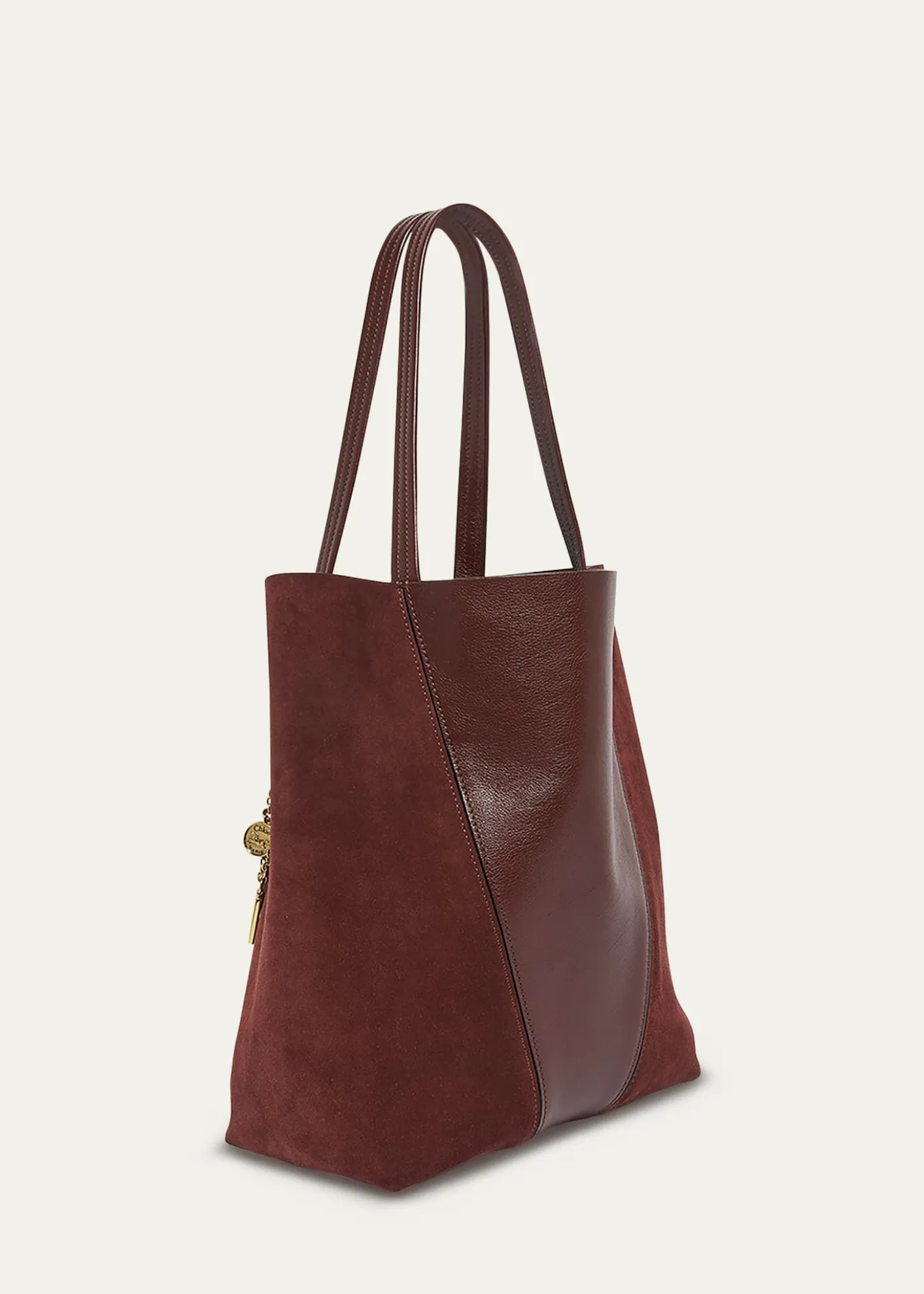 ChloeSpin Tote Bag in Grain Leather & Suede