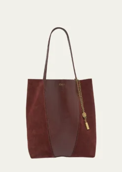 ChloeSpin Tote Bag in Grain Leather & Suede