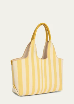 ChloeStripy East-West Jacquard Tote Bag