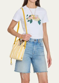 ChloeStripy East-West Jacquard Tote Bag