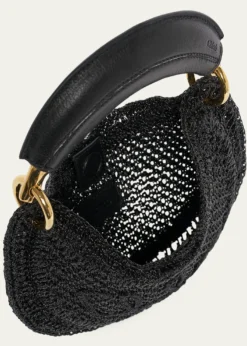 ChloeSummer Banana Mini Hobo Bag in Metallic Crochet