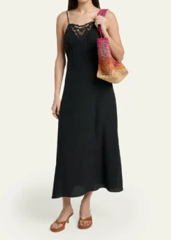 ChloeSummer Banana Ombre Raffia Tote Bag