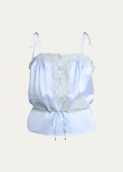 ChloeWashed Silk Satin Tank