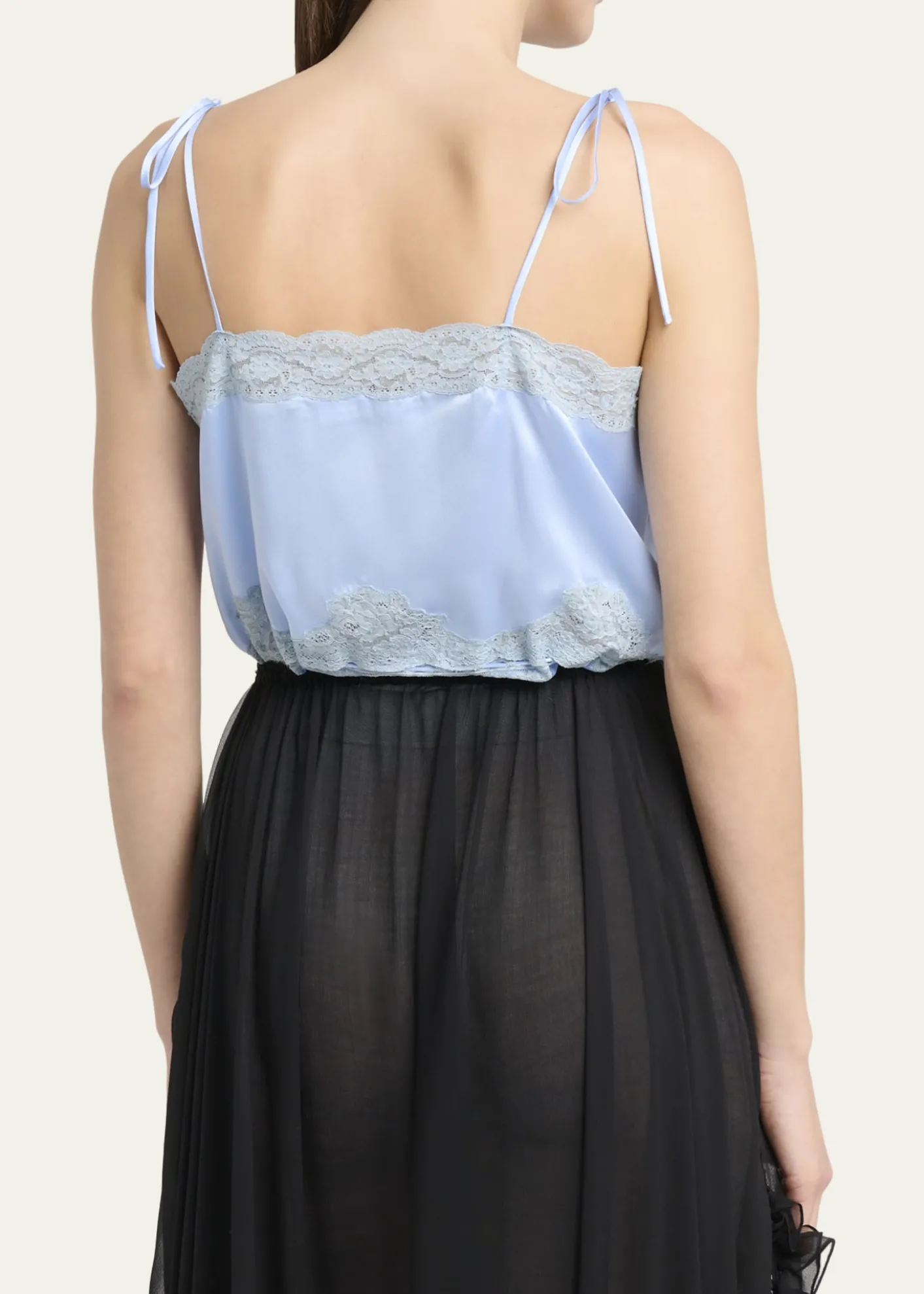 ChloeWashed Silk Satin Tank