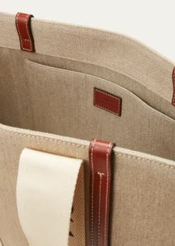 ChloeWoody Large Tote Bag in Linen