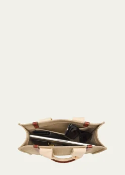 ChloeWoody Medium Tote Bag in Linen