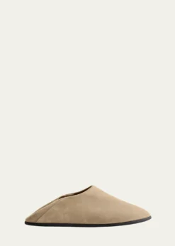 ChristenBig Bootie Suede Slipper Mules