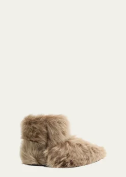 ChristenBig Shearling Ankle Booties