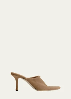 Christen75mm Elipse Calf Hair Mules
